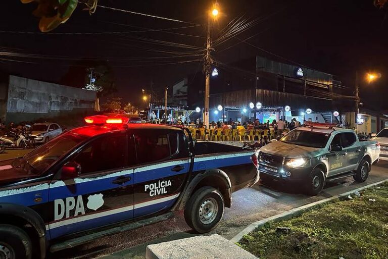Ação da polícia em Marabá