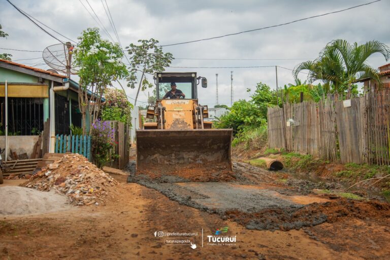 Obras de drenagem em Tucuruí